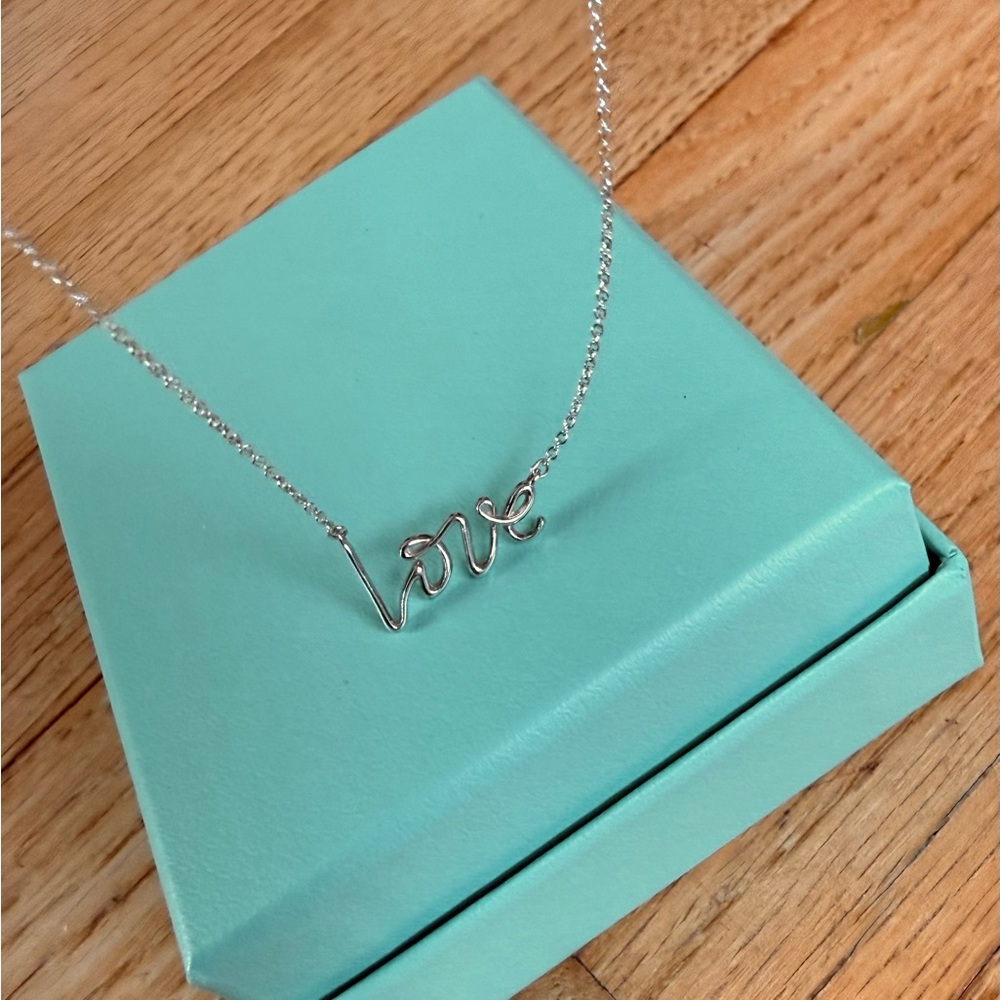 Tiffany & Co. Paloma Picasso “Love” Necklace w/box & complete original packaging
